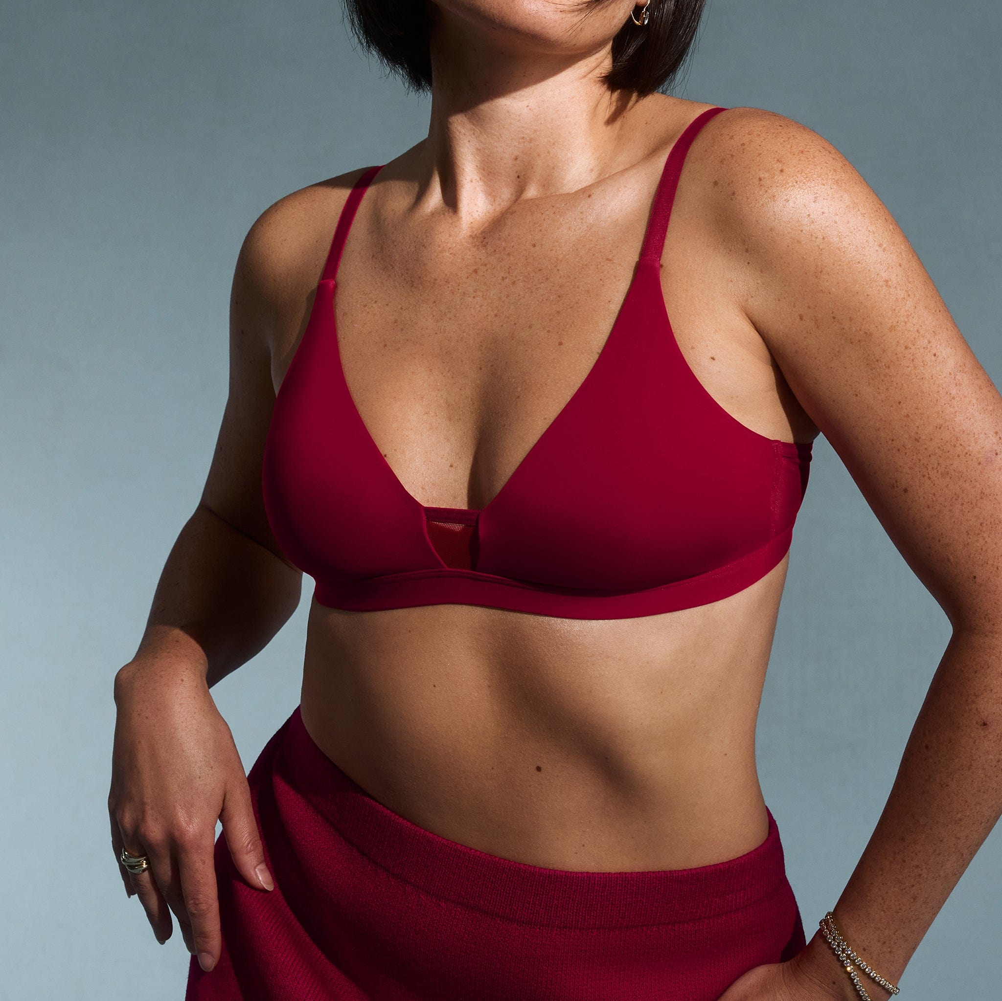 Limitless Wirefree Scoop Bra Scarlet
